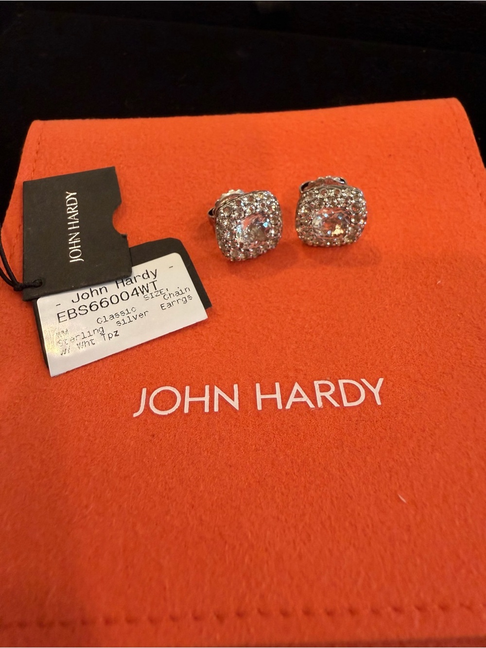 John Hardy Jewelry Set 925 Silver Topaz: earrings, ring, chain & pendant - Picture 12 of 16